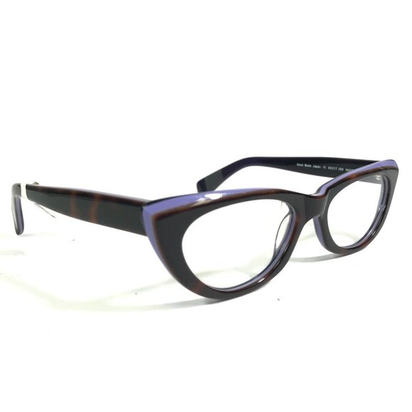 Morgenthal Frederics 389 INGRID Eyeglasses Frames Purple Tortoise Cat Eye 135 - Picture 3 of 9